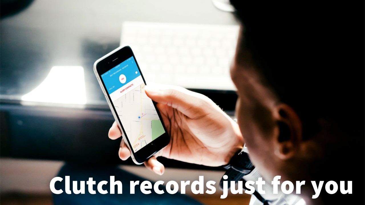 ClutchSOS app — self recording screen